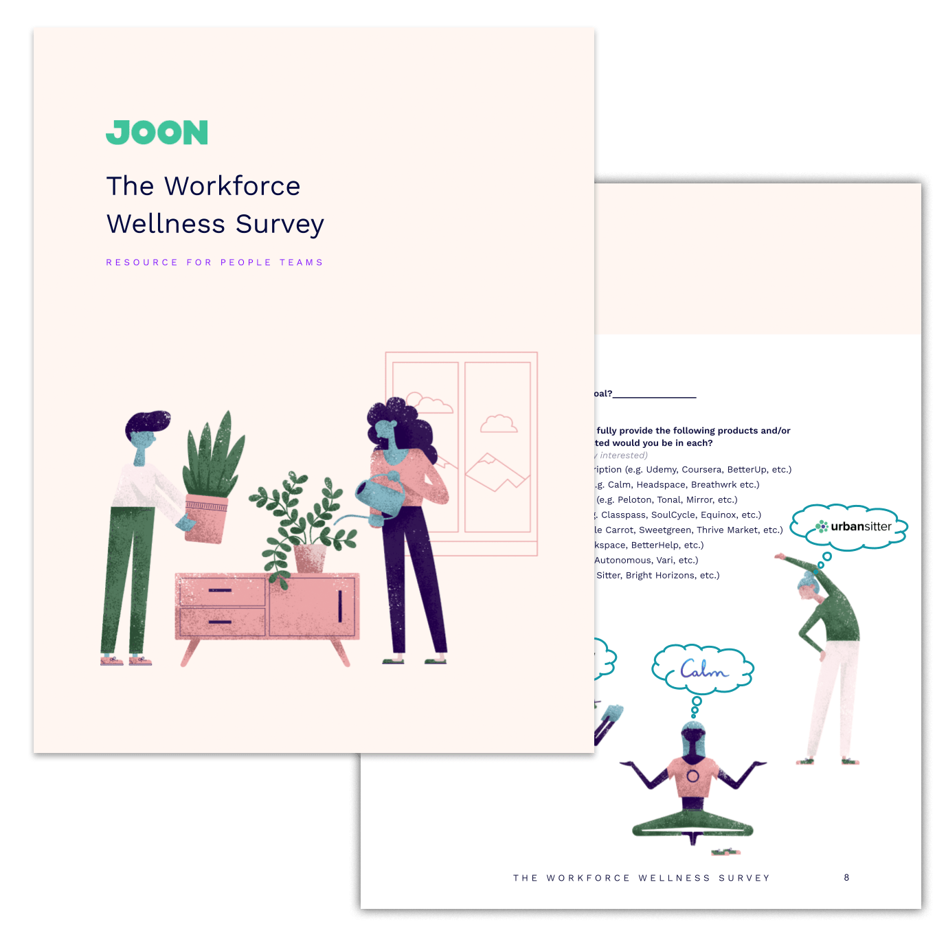 Hybrid Work Sample Survey Wellness Alliance - Artistic Nature Illustration - HD